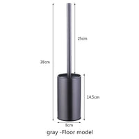 Brosse WC Ronde Inox avec Support, 7 Coloris