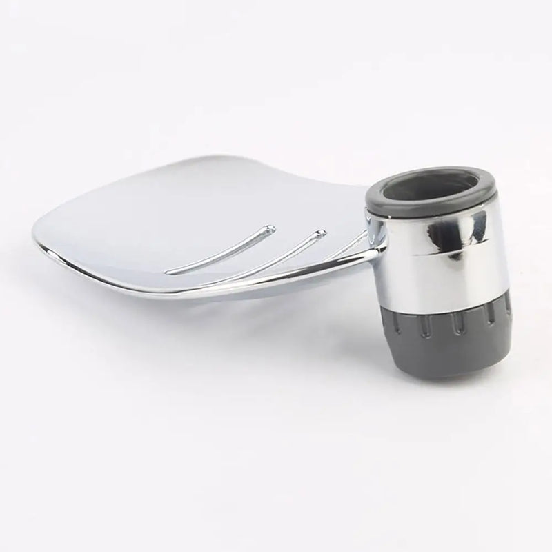 Porte-Savon Barre de Douche Chromé Ovale ou Feuille 22 à 25 mm