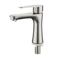 Robinet Lave-Main Eau Froide en Inox 304 Brossé, 13,4 cm de Haut