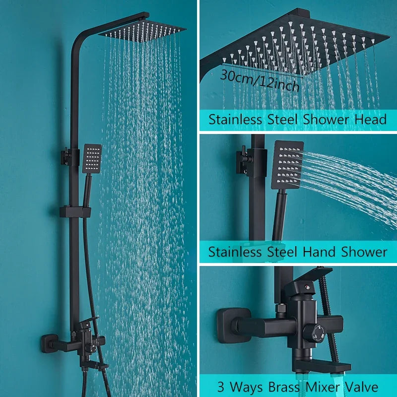 Colonne de Douche Thermostatique Numérique Baignoire Bidet