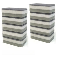 Distributeur de Savon Vaisselle avec Porte-Éponge, Noir ou Blanc, 14,5 cm