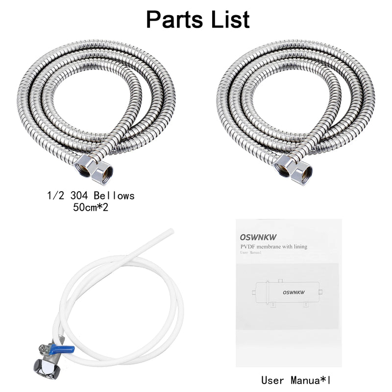 Filtre à Eau Ultrafiltration Inox Toute la Maison, 650 à 7600 L/h