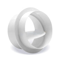 Clapet Anti-Retour de Conduit à Collerette, PVC Blanc, 80 à 150 mm