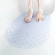 Tapis de Douche Ovale à Bulles Ventouses Anti-Moisissure