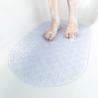 Tapis de Douche Ovale à Bulles Ventouses Anti-Moisissure