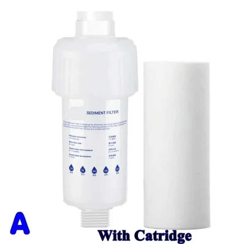 Mini Préfiltre à Sédiments 5 Microns pour Lave-Linge, Chauffe-Eau et Robinet