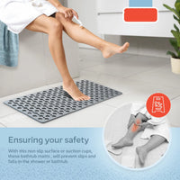 Tapis de Baignoire Antidérapant en TPE Perforé, 2 Tailles