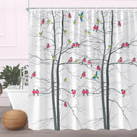 Rideau de Douche en Tissu Polyester, 28 Motifs au Choix, 90 à 240 cm