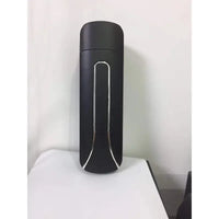 Distributeur de Savon Mural 400 ml, 1 ou 2 Têtes, Noir Blanc Argent