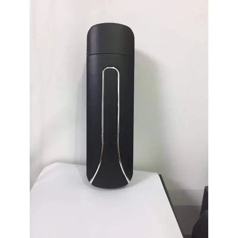 Distributeur de Savon Mural 400 ml, 1 ou 2 Têtes, Noir Blanc Argent