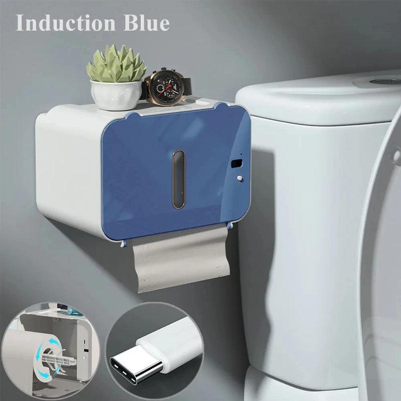 Porte-Papier Toilette Automatique à Induction Mural