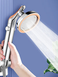 Pommeau de Douche Grand Panneau Haute Pression Blanc