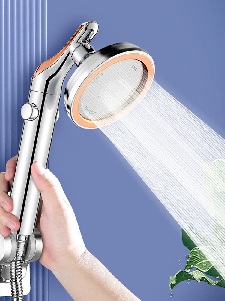Pommeau de Douche Grand Panneau Haute Pression Blanc