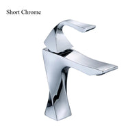 Mitigeur Lavabo Design Torsadé, Doré ou Chromé, Bas ou Haut