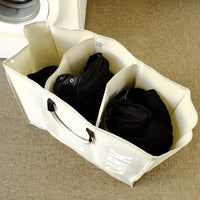 Panier à Linge Pliable 3 Compartiments Tissu Oxford