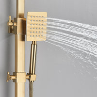 Colonne de Douche Laiton Bain-Douche, Pommeau Pluie 20 à 30 cm