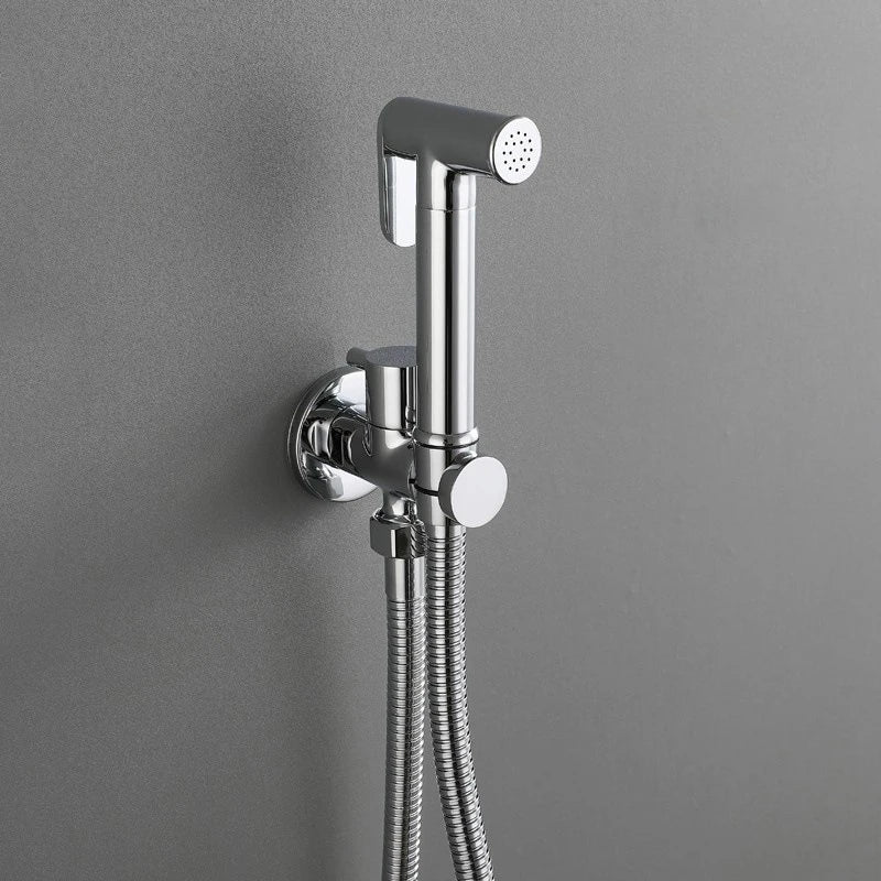 Douchette WC Murale avec Robinet d'Arrêt et Flexible 1,2 m, 5 Finitions