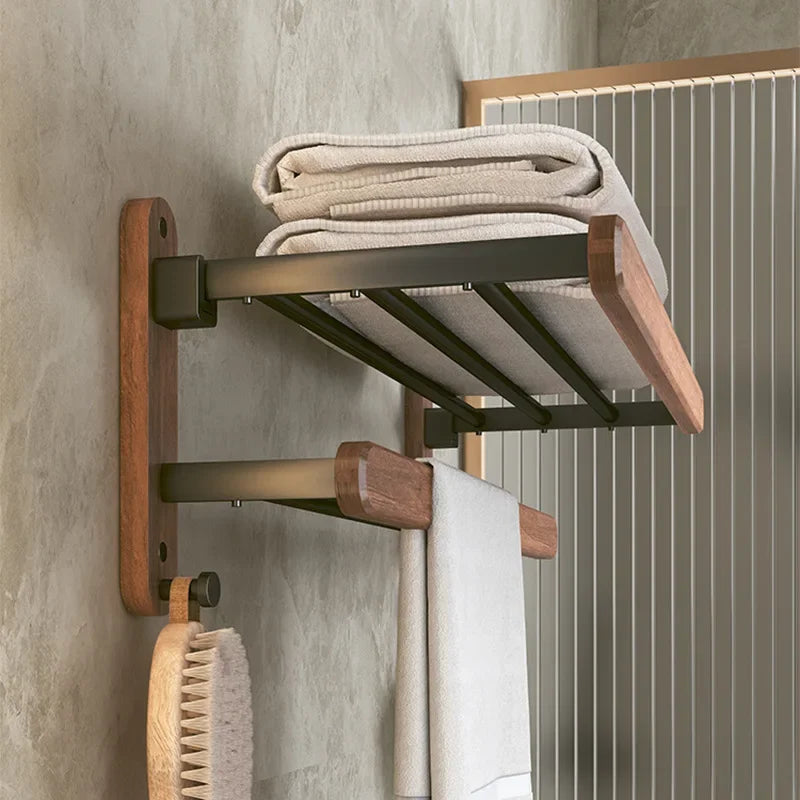 Accessoires Salle de Bain Bois Noyer Noir à la Pièce, 15 Articles