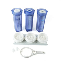 Filtre à Eau Sous Évier 3 Étapes Transparent Sédiments UDF et Charbon CTO