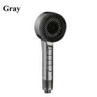 Pommeau de Douche à Boutons, Brosse Silicone Amovible, Accessoires à la Pièce