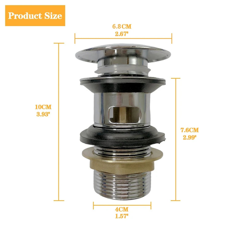 Bonde de Vidage Acier Inoxydable, 3 Finitions