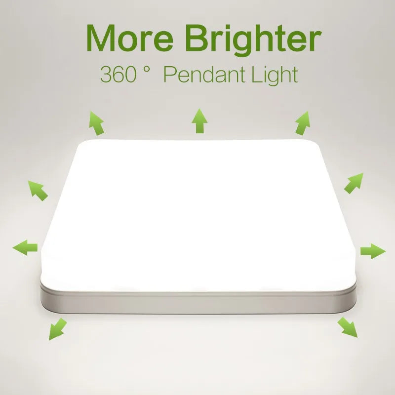 Plafonnier LED Carré Cuisine 3 Teintes 18 à 45 W