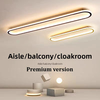 Plafonnier LED Cuisine Ovale Dimmable Doré Noir Blanc