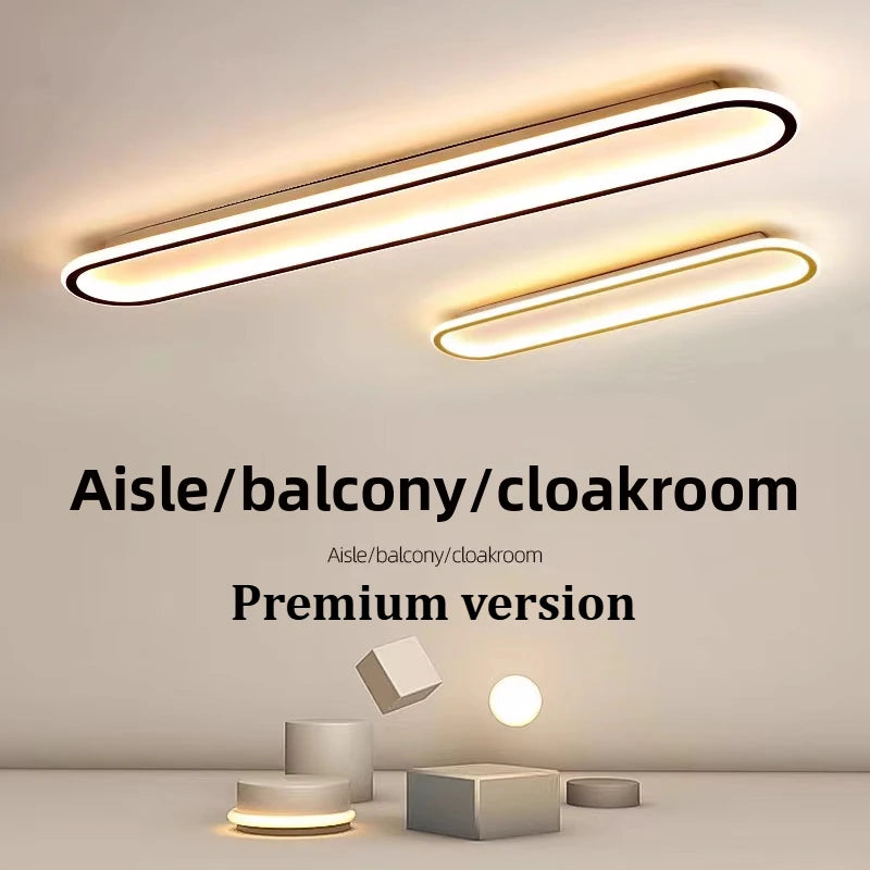 Plafonnier LED Cuisine Ovale Dimmable Doré Noir Blanc