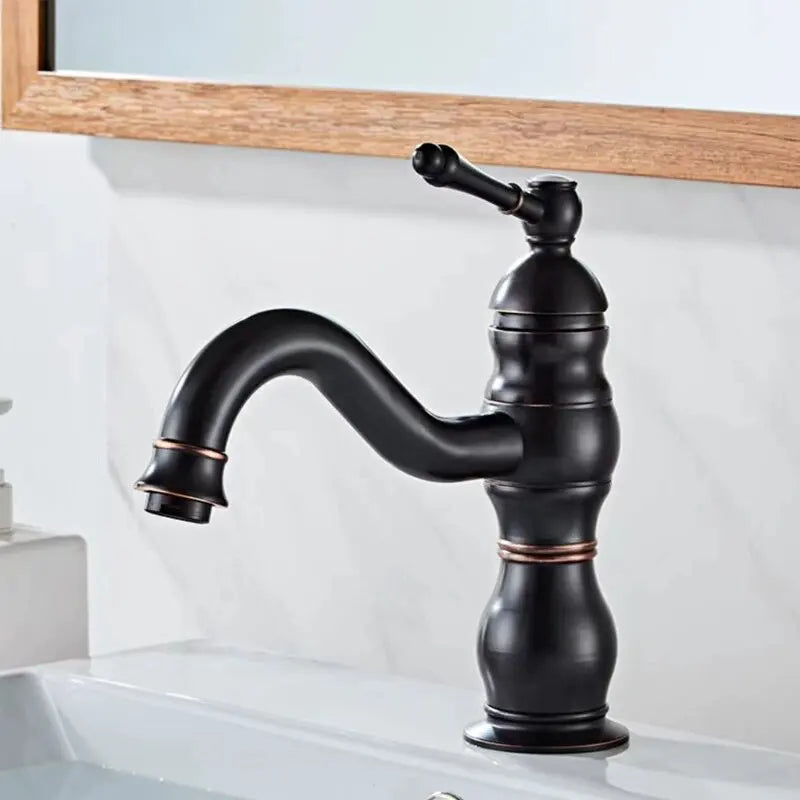 Robinet Lavabo Laiton Trou Unique 6 Finitions