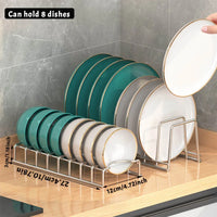 Égouttoir Assiettes et Bols Inox Sans Bac, 27,4 ou 30 cm, 1 ou 2 Pièces