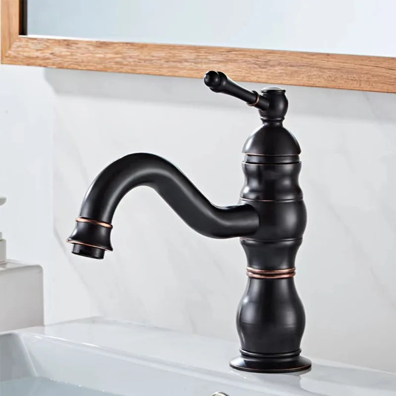 Robinet Lavabo Laiton Trou Unique 6 Finitions