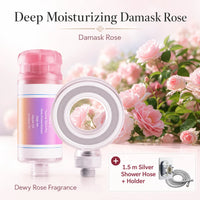 Pommeau de Douche Vitamine C Anneau Étoilé Parfumé Rose, Magnolia ou Iris