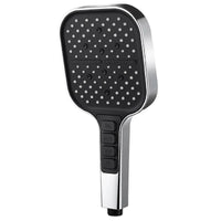 Pommeau de Douche Haute Pression Carré ou Rond, Noir ou Chromé
