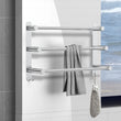 Porte-Serviettes Mural Inox 3 Barres Extensible, 43 à 73 cm