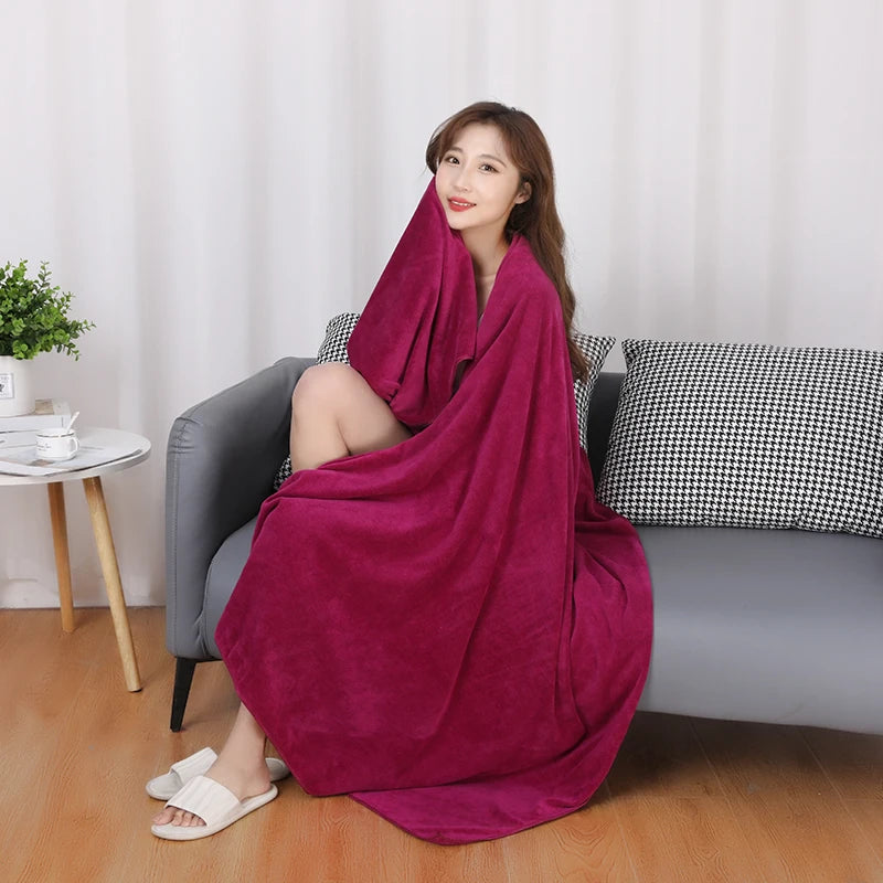 Serviette de Bain Microfibre Séchage Rapide, 13 Coloris, 5 Tailles
