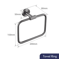 Accessoires Salle de Bain Gris Anthracite à Composer