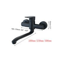 Robinet de Cuisine Mural Bec Haut Style Professionnel