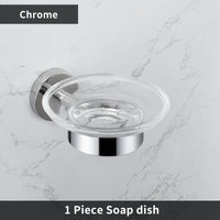 Accessoires Salle de Bain Chromés Inox à la Pièce, 14 Articles