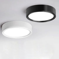 Spot LED Rond Plat en Saillie Cuisine, 3 à 20 W, Ø 75 à 150 mm, Noir, Blanc ou Doré