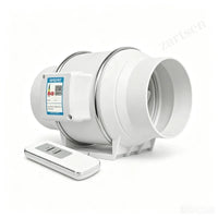 Extracteur Salle de Bain en Ligne 10, 12,5 ou 15 cm, Télécommande