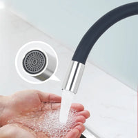 Robinet de Cuisine Mural Bec Flexible Eau Froide Inox 304