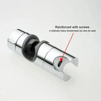 Support Douchette Coulissant pour Barre de Douche 18 à 25 mm, Rotation 360°