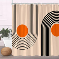 Rideau de Douche en Tissu Polyester, 28 Motifs au Choix, 90 à 240 cm