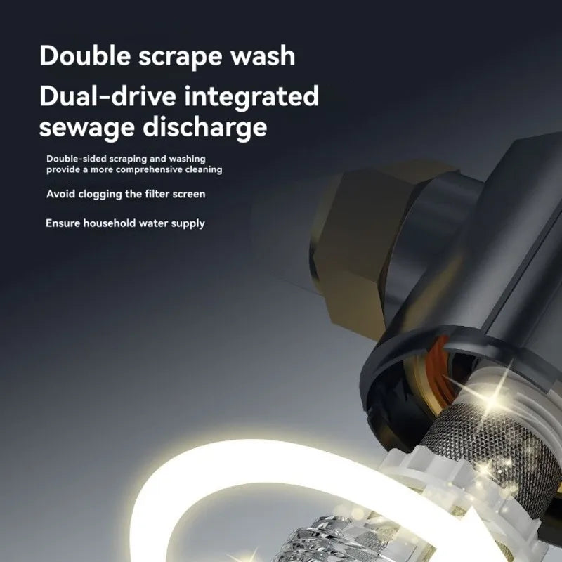 Préfiltre d'Eau Central Auto-Nettoyant en Laiton avec Écran Tactile