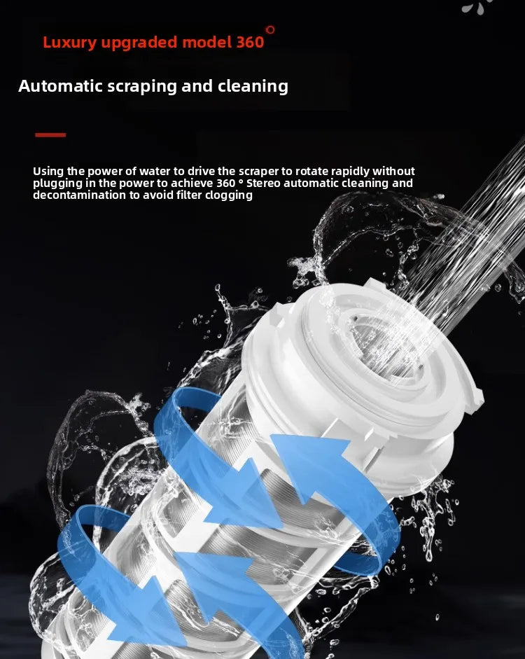 Préfiltre d'Eau Toute la Maison Auto-Nettoyant, Tamis Inox 316, 40 Microns