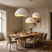 Suspension Cuisine Wabi-Sabi en Résine, Blanc ou Gris, 30 à 80 cm