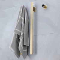 Sèche-Serviette Électrique Encastré Vertical 2 Barres Inox 84 cm, WiFi en Option