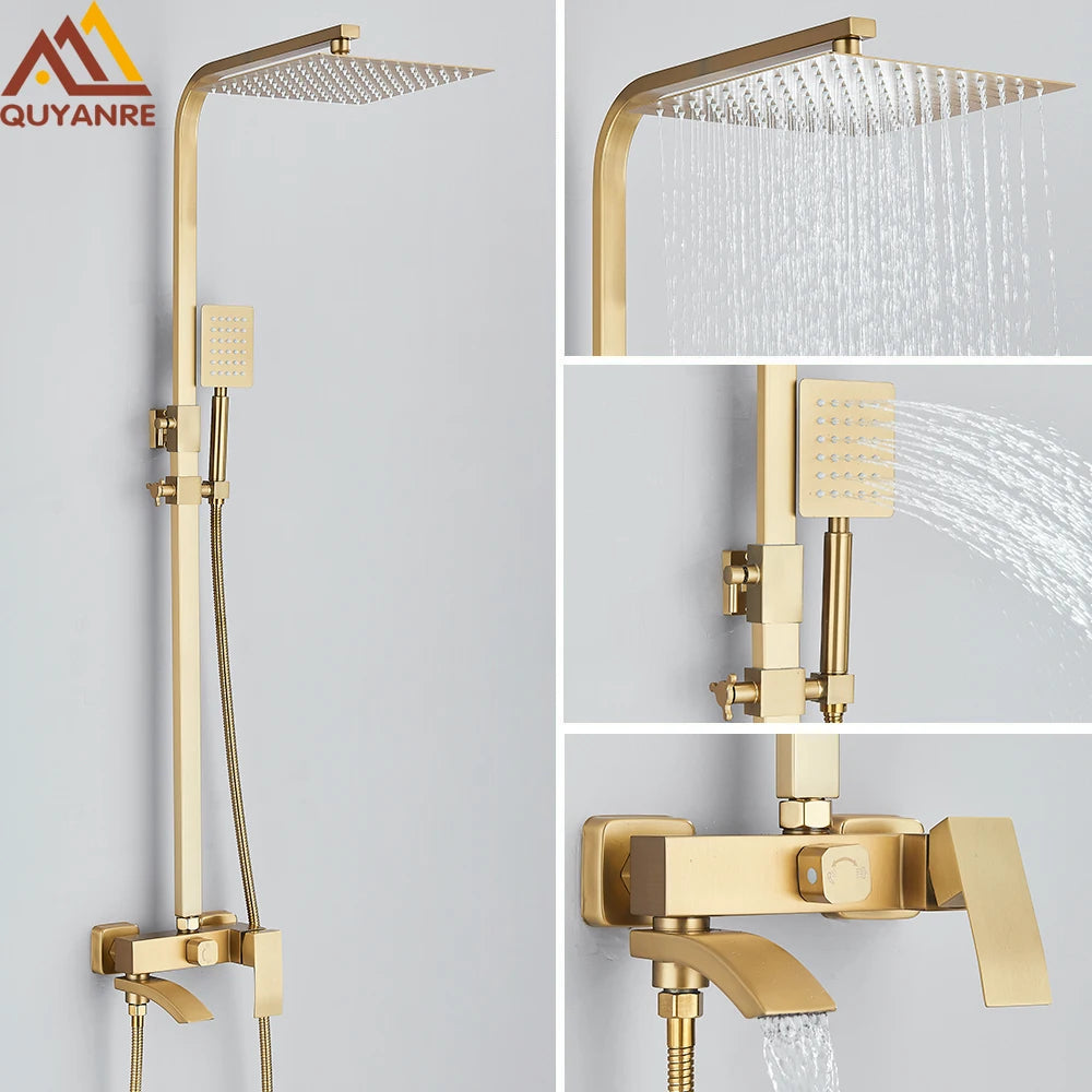 Mitigeur Douche Cascade 3 Voies Bec Pivotant