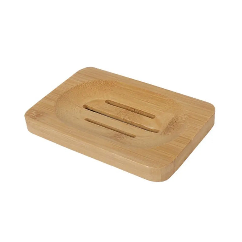Porte-Savon en Bambou Naturel, 12 Modèles Ronds, Ovales ou Rectangulaires