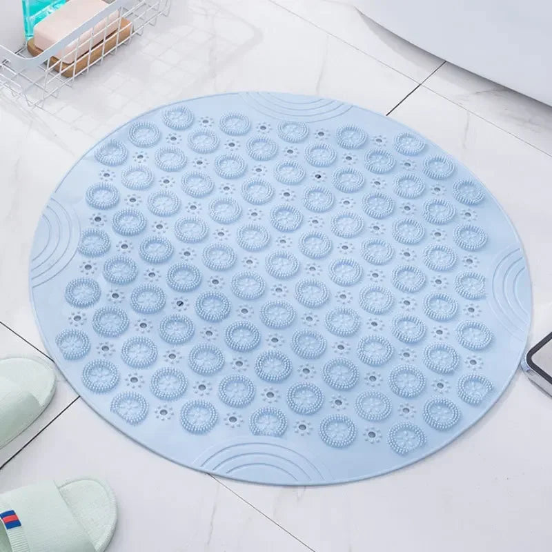 Tapis de Douche Rond Antidérapant Massant PVC